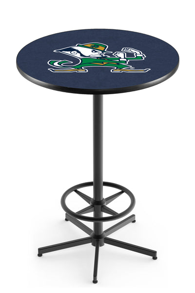 L216 Black Wrinkle Notre Dame Fighting Irish Leprechaun Pub Table