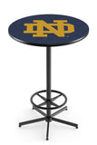 L216 Black Wrinkle Notre Dame Fighting Irish ND Script Pub Table