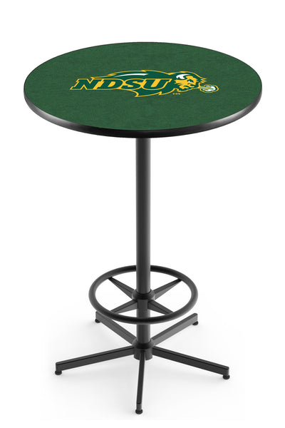 L216 Black Wrinkle North Dakota State University Bison Pub Table