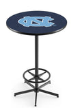L216 Black Wrinkle North Carolina Tar Heels Pub Table