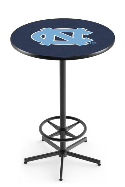 L216 Black Wrinkle North Carolina Tar Heels Pub Table