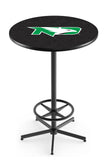 L216 Black Wrinkle North Dakota Fighting Hawks Pub Table