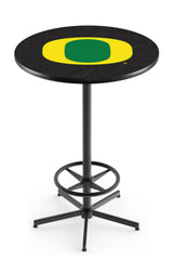 L216 Black Wrinkle University of Oregon Ducks Pub Table