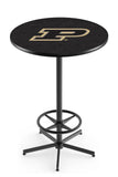 L216 Black Wrinkle Purdue Boilermakers Pub Table