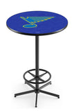 L216 Black Wrinkle St. Louis Blues Pub Table