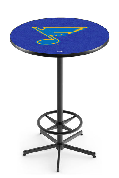 L216 Black Wrinkle St. Louis Blues Pub Table