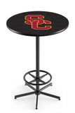 L216 Black Wrinkle University of Southern California Trojans Pub Table