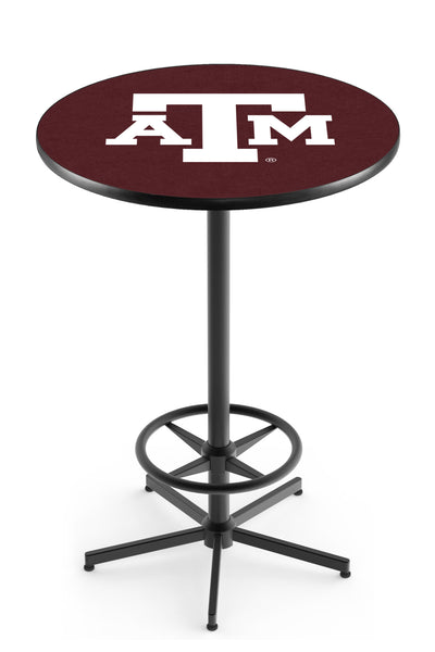 L216 Black Wrinkle Texas A&M Aggies Pub Table