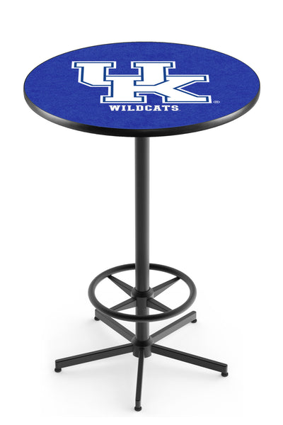 L216 Black Wrinkle University of Kentucky UK Script Pub Table