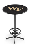 L216 Black Wrinkle Wake Forest Demon Deacon Pub Table