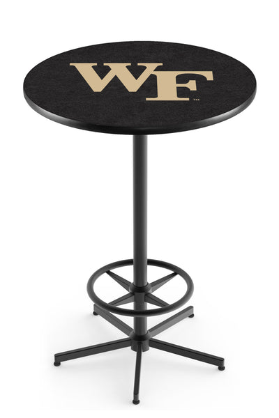 L216 Black Wrinkle Wake Forest Demon Deacon Pub Table