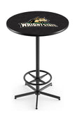 L216 Black Wrinkle Wright State Raiders Pub Table