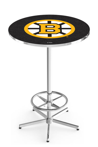 L216 Chrome Boston Bruins Pub Table
