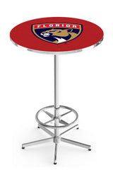 L216 Chrome Florida Panthers Pub Table