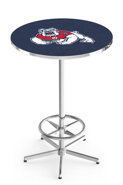 L216 Chrome Fresno State University Bulldogs Pub Table