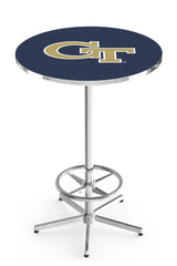 L216 Chrome Georgia Tech Pub Table