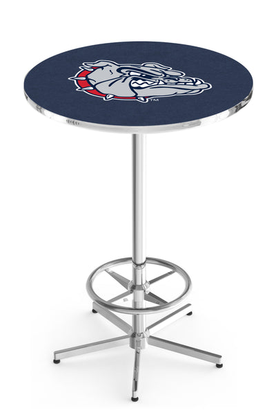 L216 Chrome Gonzaga Bulldogs Pub Table