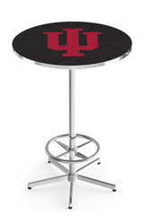 L216 Chrome Indiana Hoosiers Pub Table