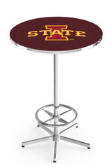 L216 Chrome Iowa State Cyclones Pub Table