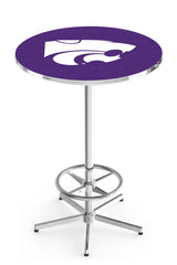L216 Chrome Kansas State Wildcats Pub Table