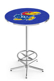 L216 Chrome Kansas Jayhawks Pub Table