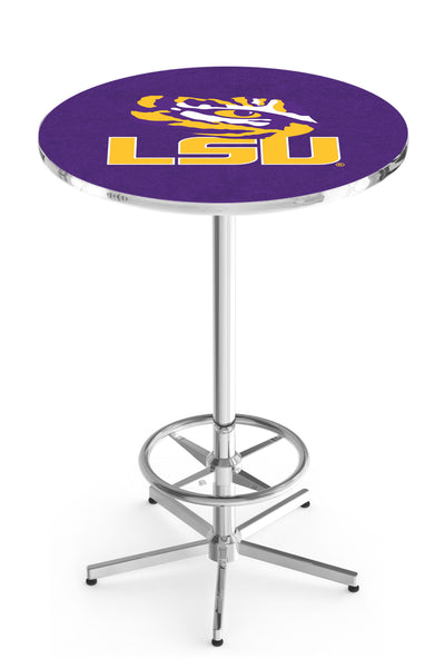 L216 Chrome LSU Tigers Pub Table