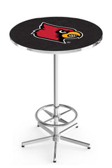 L216 Chrome Louisville Cardinals Pub Table