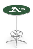 Oakland Athletics L216 Chrome MLB Pub Table