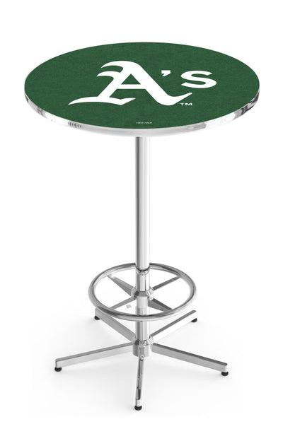 Oakland Athletics L216 Chrome MLB Pub Table