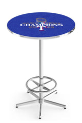 L216 Chrome Texas Rangers 2023 World Series Champions Pub Table