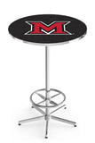 L216 Chrome Miami University RedHawks Pub Table