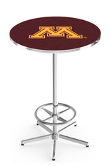L216 Chrome Minnesota Golden Gophers Pub Table