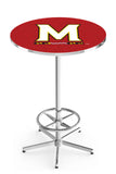 L216 Chrome Maryland Terrapins Pub Table