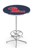 L216 Chrome Ole Miss Rebels Pub Table