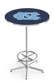 L216 Chrome North Carolina Tar Heels Pub Table