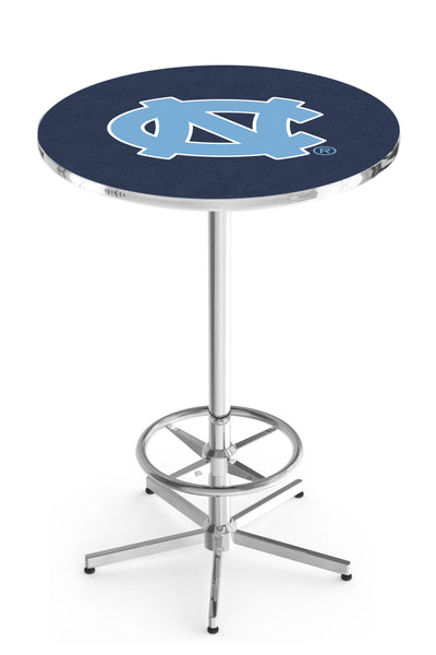 L216 Chrome North Carolina Tar Heels Pub Table