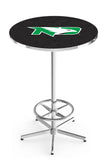 L216 Chrome North Dakota Fighting Hawks Pub Table