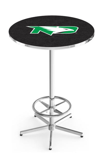 L216 Chrome North Dakota Fighting Hawks Pub Table