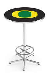 L216 Chrome University of Oregon Ducks Pub Table