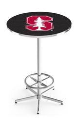 L216 Chrome Stanford Cardinals Pub Table