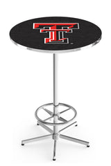 L216 Chrome Texas Tech Red Raiders Pub Table