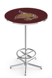 L216 Chrome Texas State University Bobcats Pub Table
