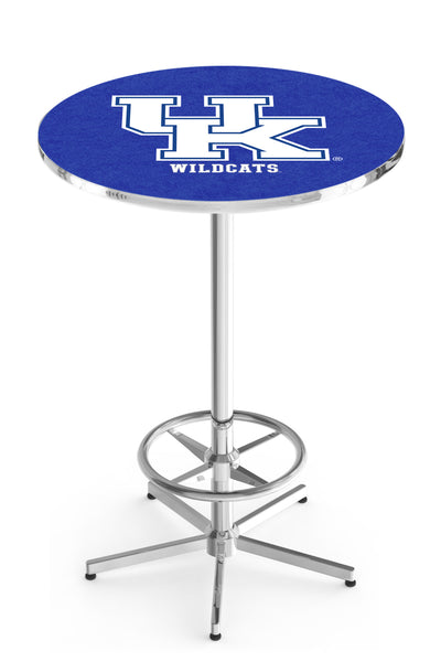 L216 Chrome University of Kentucky Wildcats UK Script Pub Table