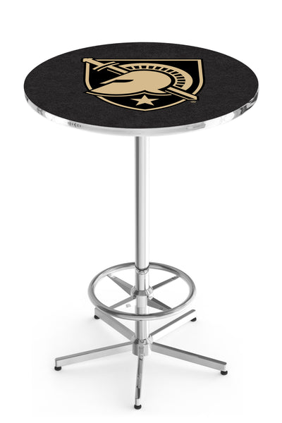 L216 Chrome United States Military Academy Army Pub Table