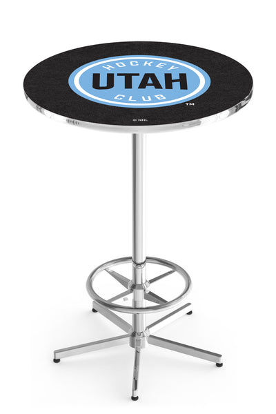 L216 Chrome Utah Hockey Club Pub Table