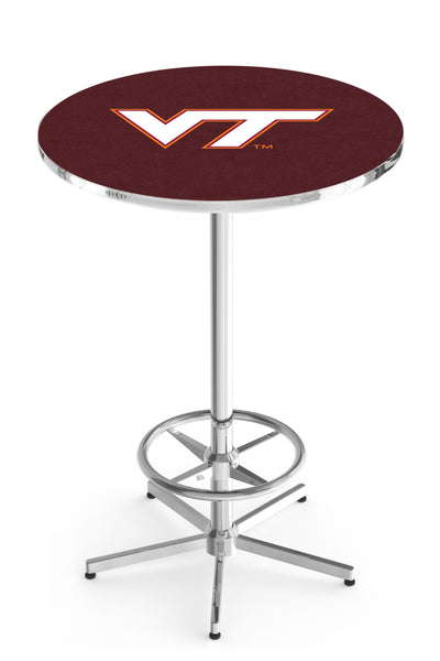 L216 Chrome Virginia Tech Hookies Pub Table