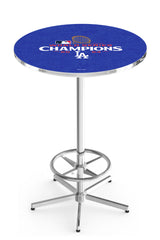 L216 Chrome Los Angeles Dodgers 2024 World Series Champions Pub Table