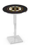 L217 Chrome Boston Bruins Pub Table