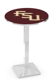 L217 Chrome Florida State University Seminoles FSU Script Pub Table