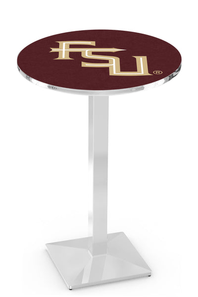 L217 Chrome Florida State University Seminoles FSU Script Pub Table